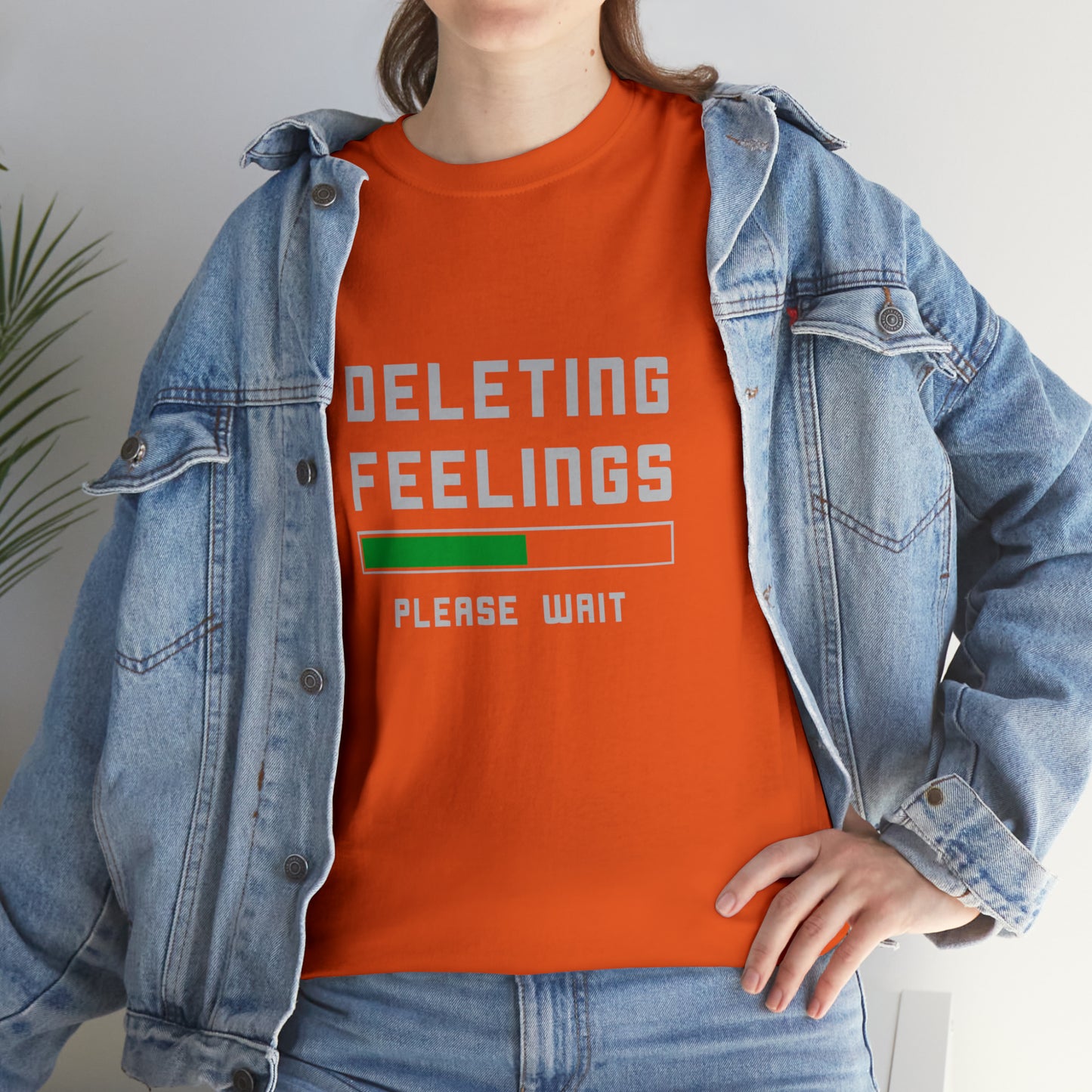 Deleting Feelings Abstract Cotton T-Shirt