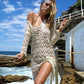 Vireous Women's Hollow-Out Beach Cover-Up Long Summer Dress