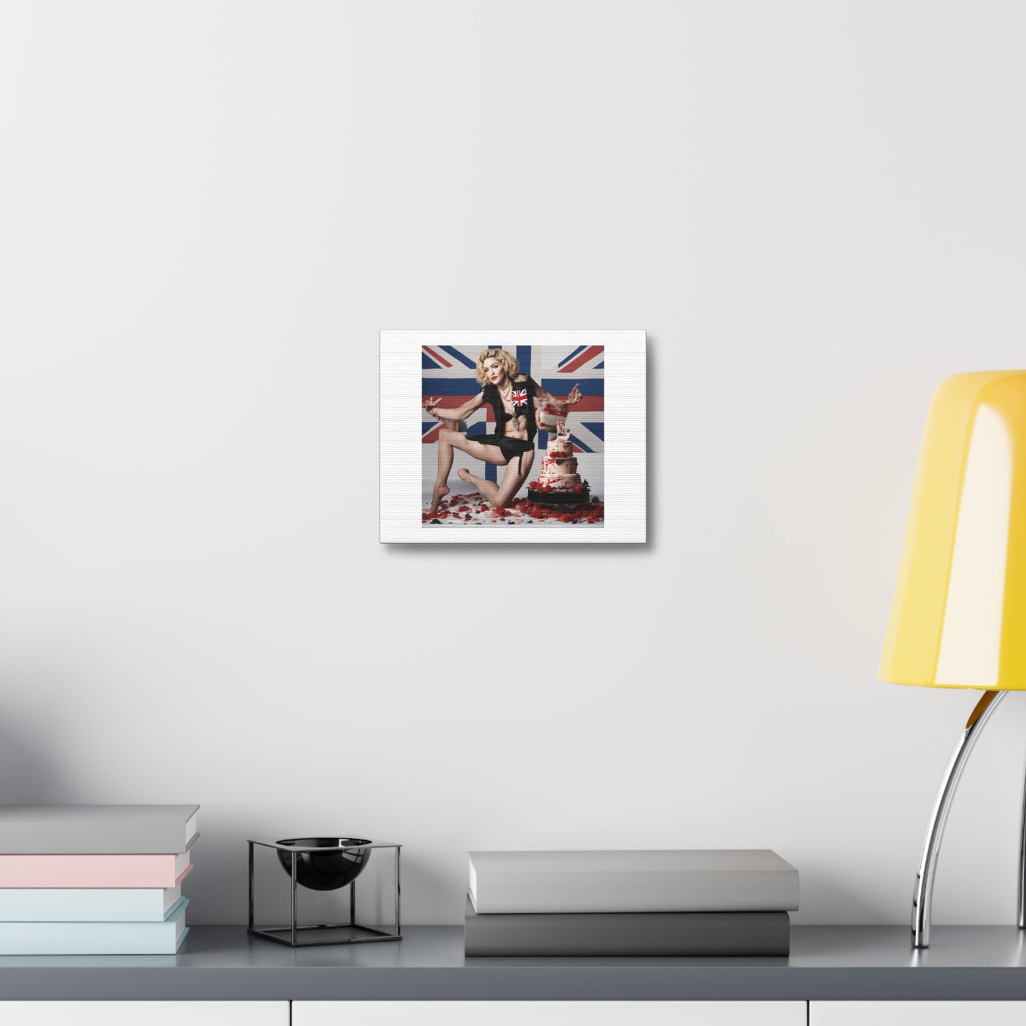 Madonna WIth Cool Cakes 'Designed by AI' Art Print on Canvas