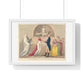 Modern Marriage a La Mode, Sweet Fruits of the Third Honey Moon (1796) from the Original, Framed Art Print