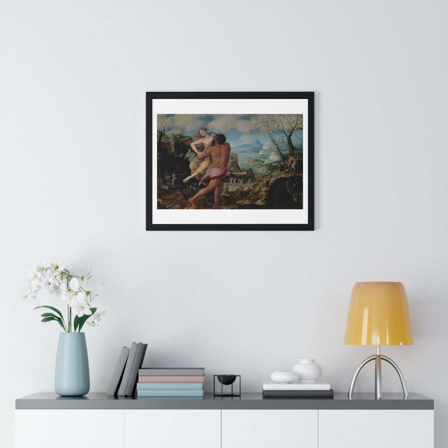 The Abduction of Proserpine (1570) by Alessandro Allori, from the Original, Framed Art Print