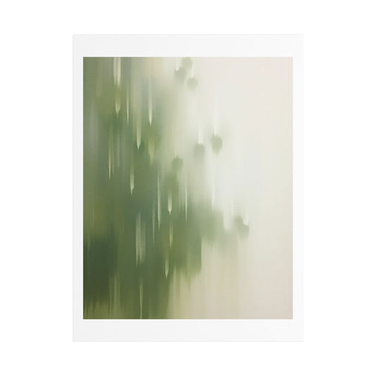 Faded Pastel Abstract Decor Art 'Designed by AI' Print on Canvas