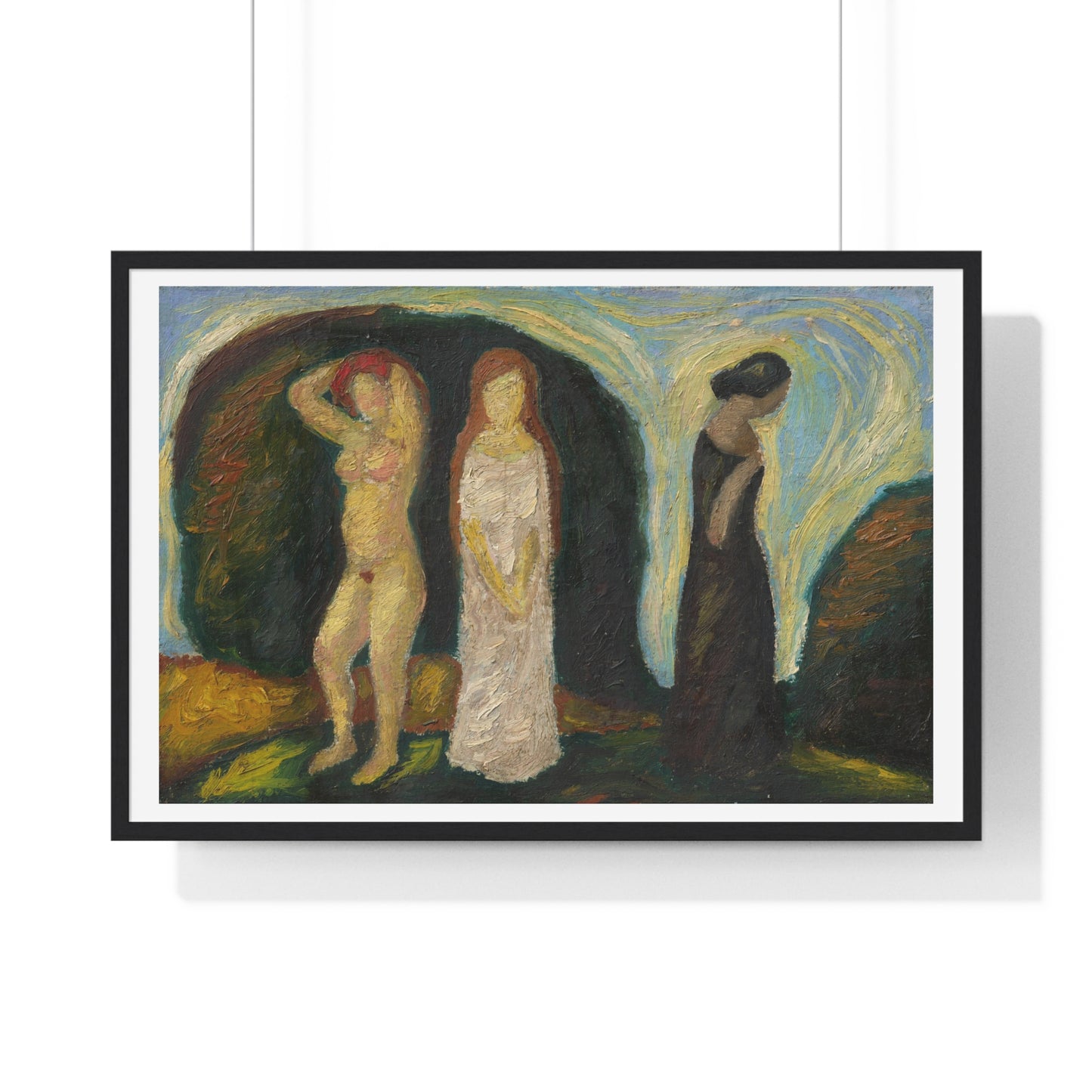 The Three Stages of a Woman's Life, by Mikuláš Galanda, from the Original, Framed Art Print