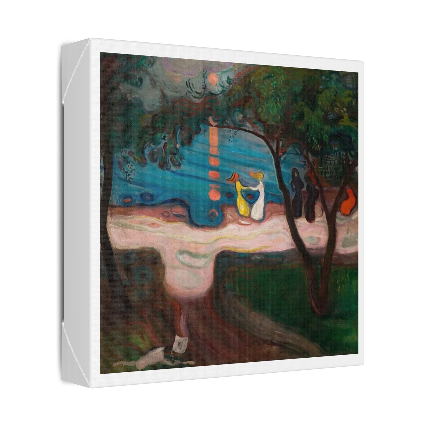 Dance on the Shore also known as the Dance of Life (circa 1900) by Edvard Munch, from the Original, Canvas Art Print