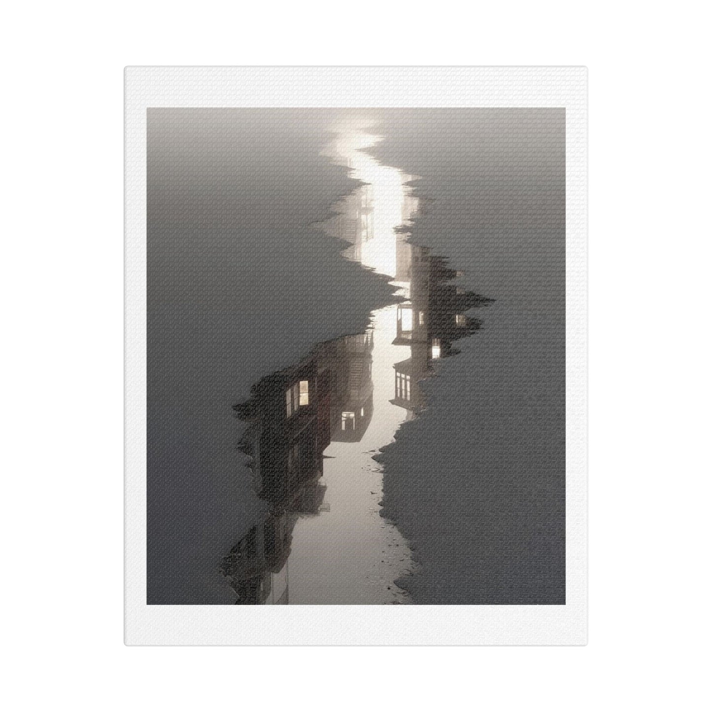 Illusion of Physical Reality 'Designed by AI' Art Print on Canvas