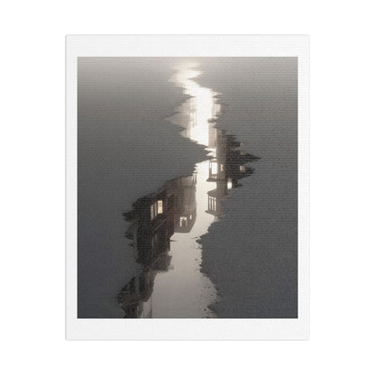 Illusion of Physical Reality 'Designed by AI' Art Print on Canvas