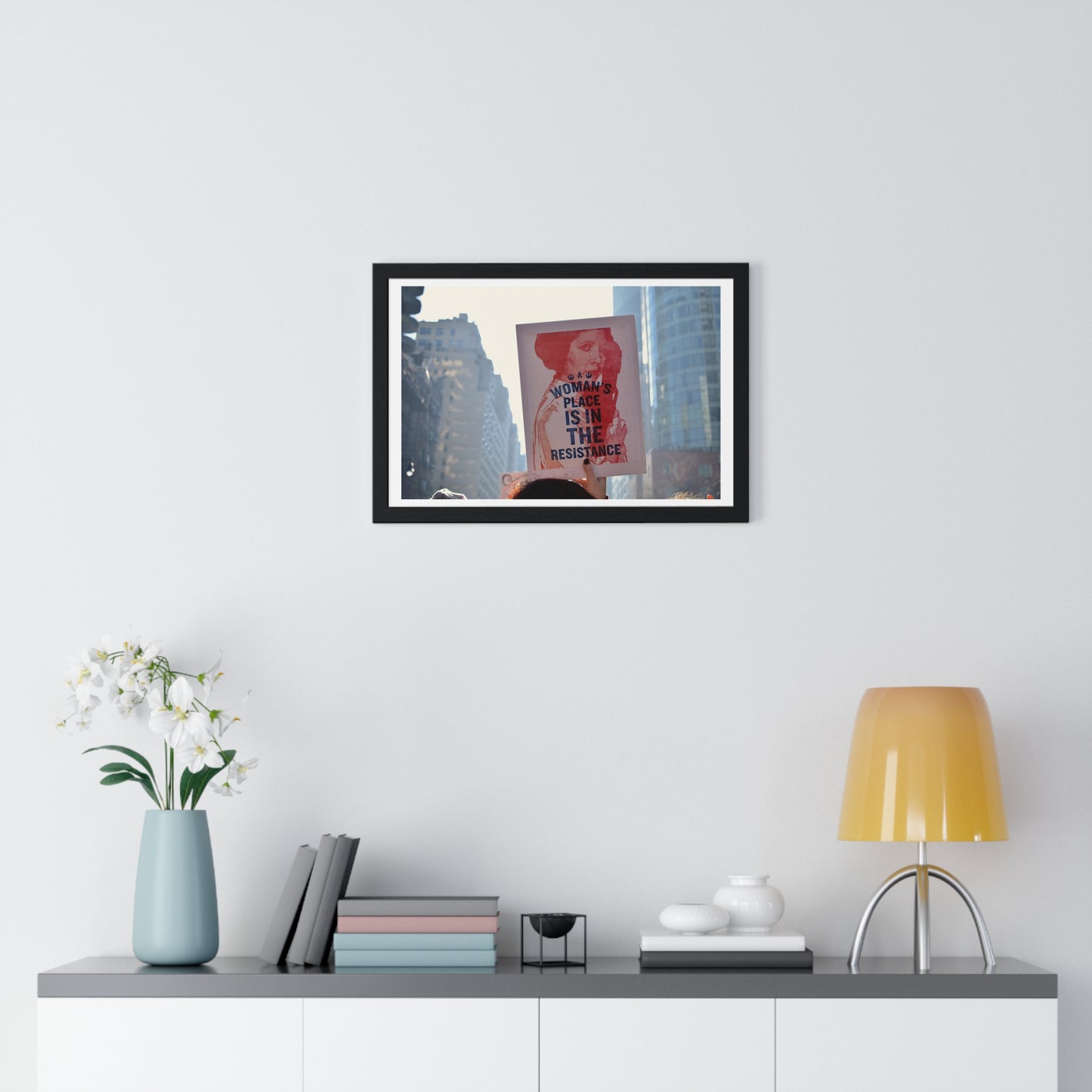 International Women's Day Protest, Iconic Photography, Location Unknown (2017) Large Framed Print