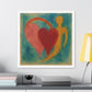 Love and Life in the Art Style of Helen Frankenthaller 'Designed by AI' Canvas Art Print