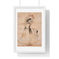 Mother and Child (1900) Ink and Opaque Watercolour by Bagta from the Original, Framed Art Print