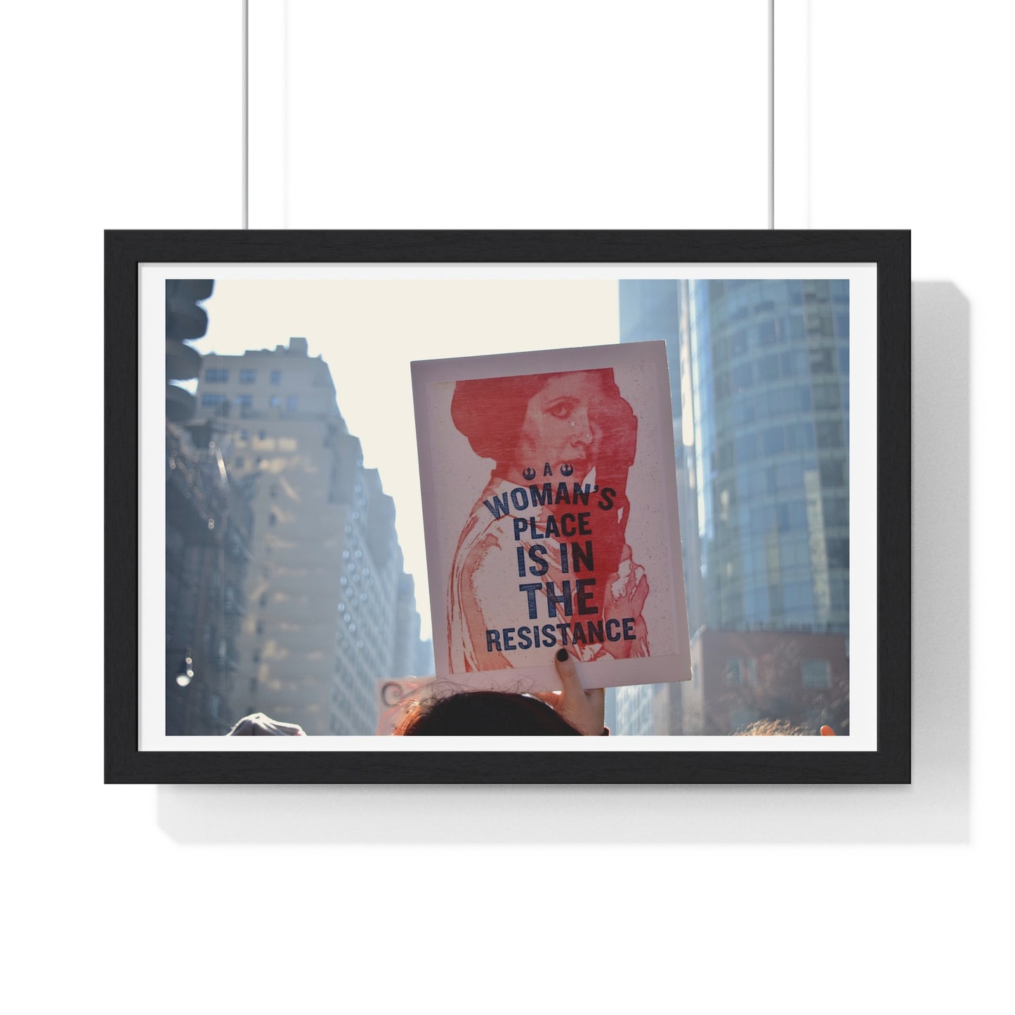 International Women's Day Protest, Iconic Photography, Location Unknown (2017) Large Framed Print