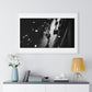 Black and White Photography, High-Contrast Cityscape III 'Designed by AI' Framed Print