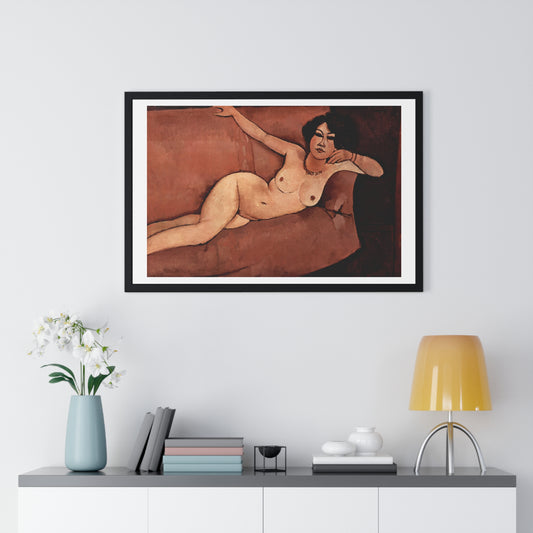 Amedeo Modigliani's Act on a Sofa 'Almaiisa' (1916) from the Original, Framed Print