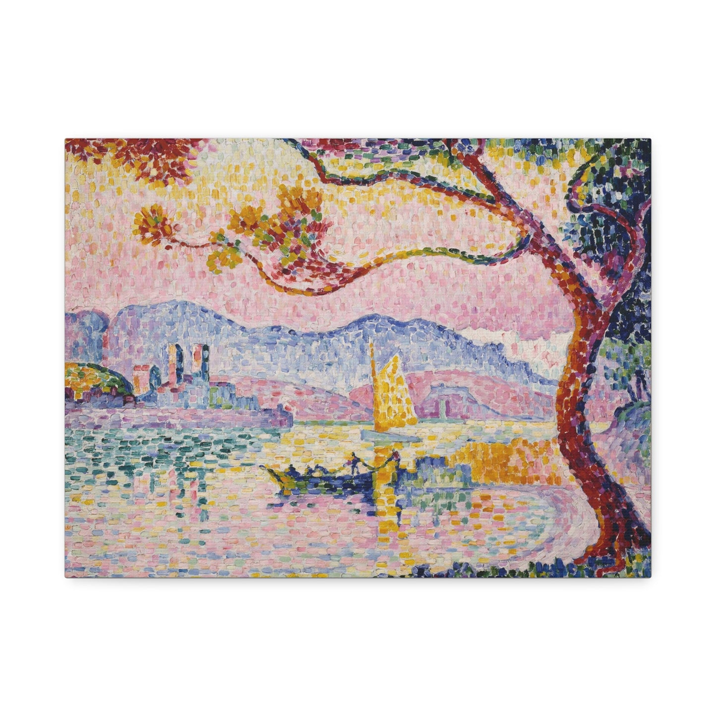 Antibes (1917) by Paul Signac Art Print on Satin Canvas, Stretched