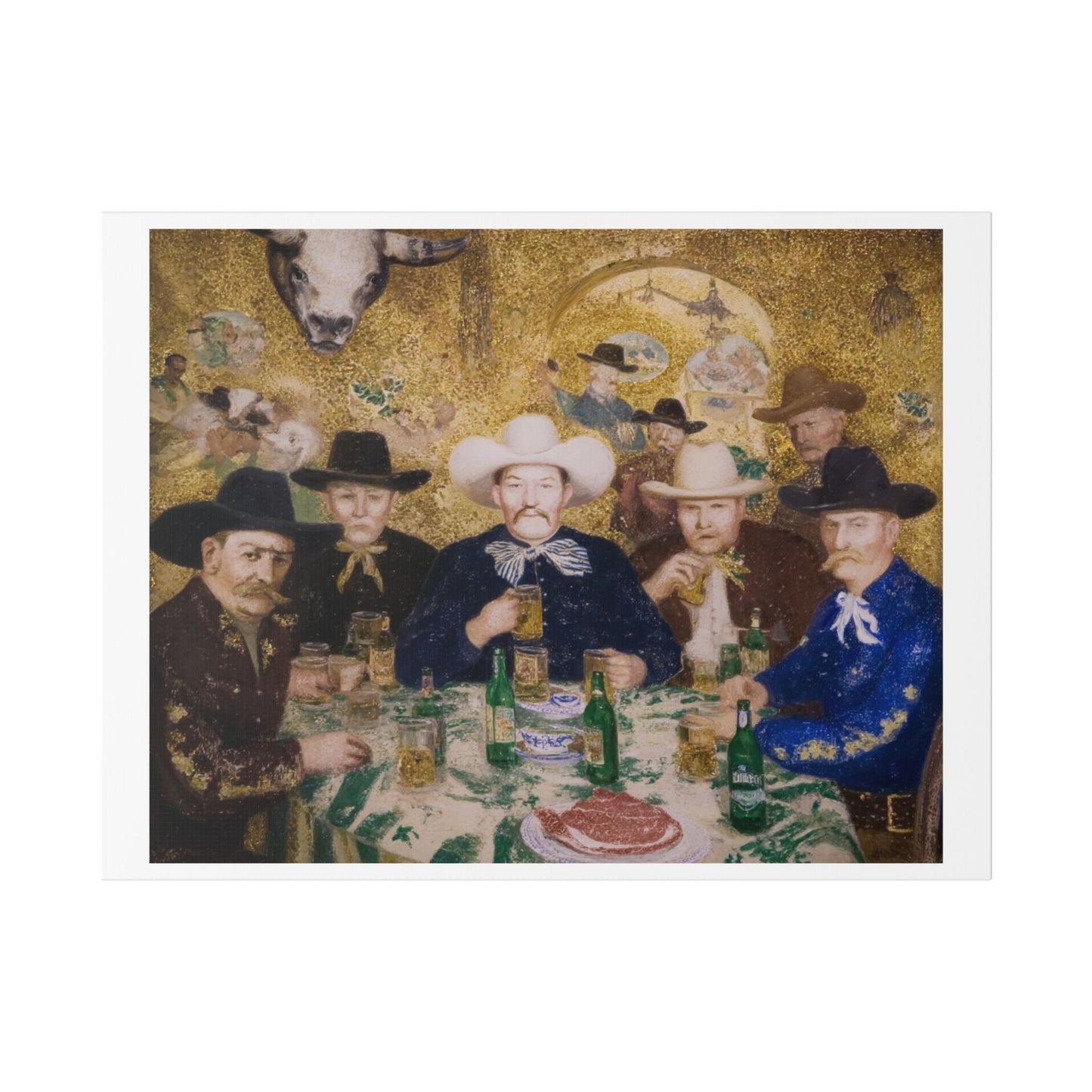 How the West Was Won VI 'Designed by AI' Canvas Art Print