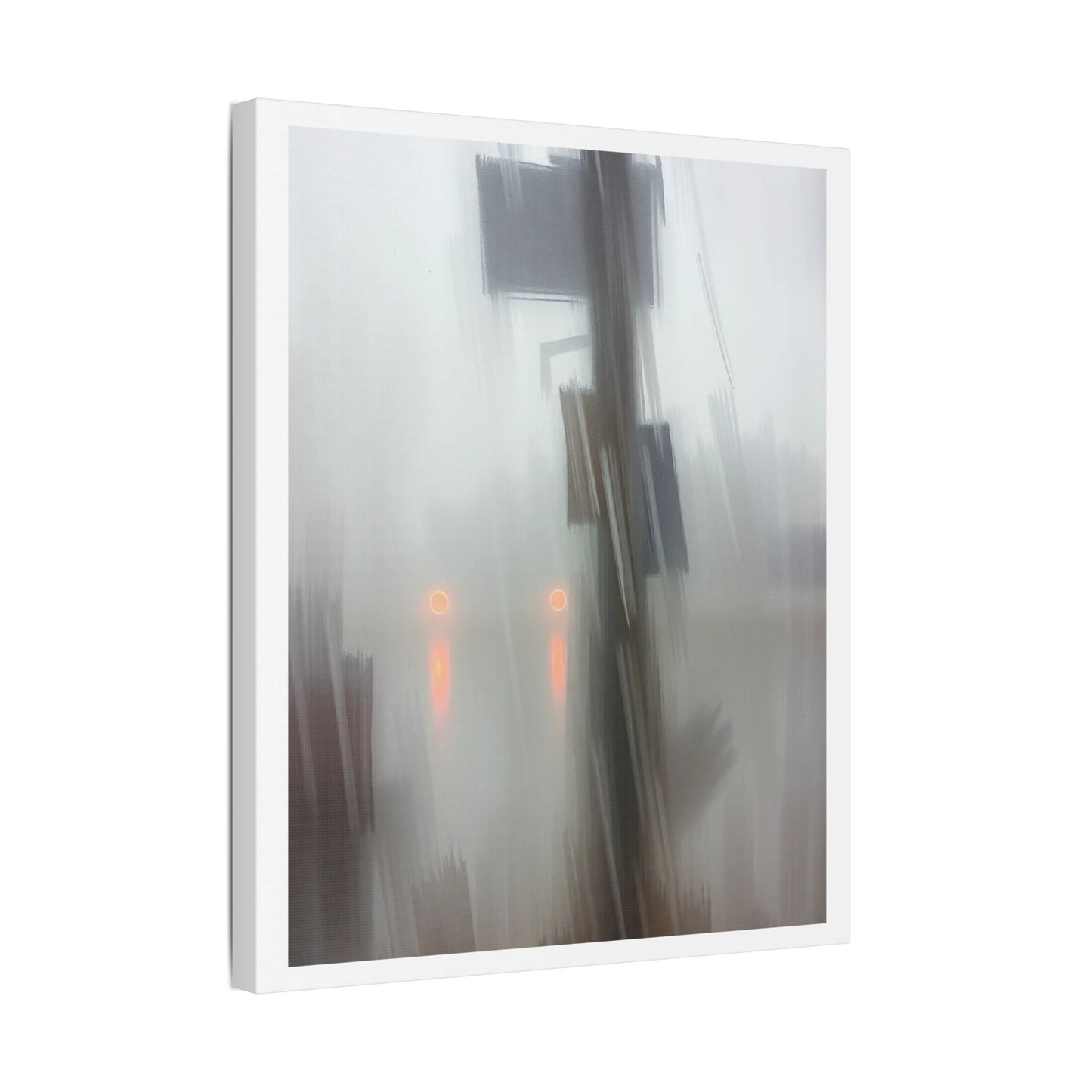 Faded Pastel Abstract Decor Art VI 'Designed by AI' Print on Canvas