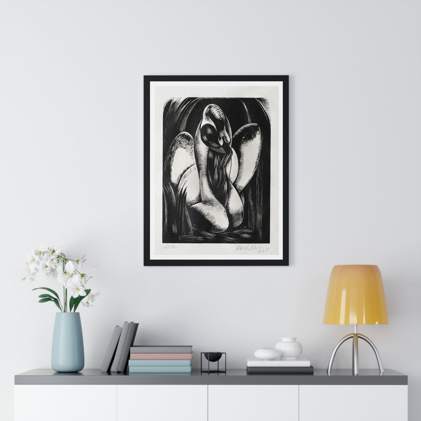 Leda (1925) by Paul Nash, from the Original, Framed Art Print