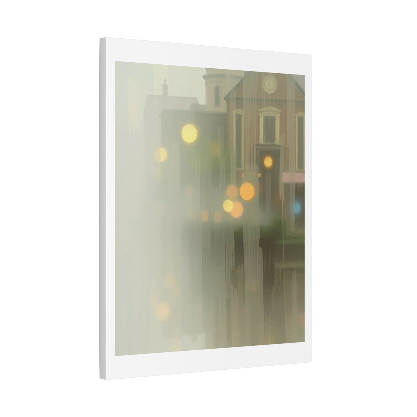 Faded Pastel Abstract Decor Art IV 'Designed by AI' Print on Canvas