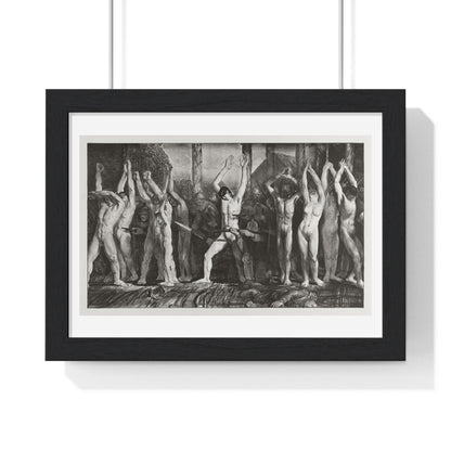 The Barricade, First Stone (1918) by George Wesley Bellows, from the Original, Framed Print