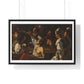 Card and Backgammon Players by Michelangelo Merisi Da Caravaggio, from the Original, Framed Print