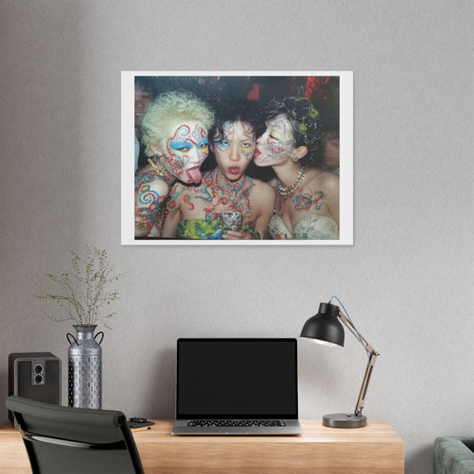 Psychedelic Japan III Abstract Art 'Designed by 'AI Canvas Art Print