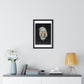 Head from a Figure, Mayan Sculpture (600–909) from the Original, Framed Print