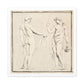 Two Male Figures, One Holding a Basket (18th Century) by Anonymous, from the Original, Print on Canvas