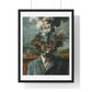 Head Replacement, Abstract Art 'Designed by AI', Framed Art Print