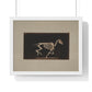 Skeleton of Horse Running, Leaving the Ground (circa 1881) by Eadweard Muybridge, from the Original, Framed Print