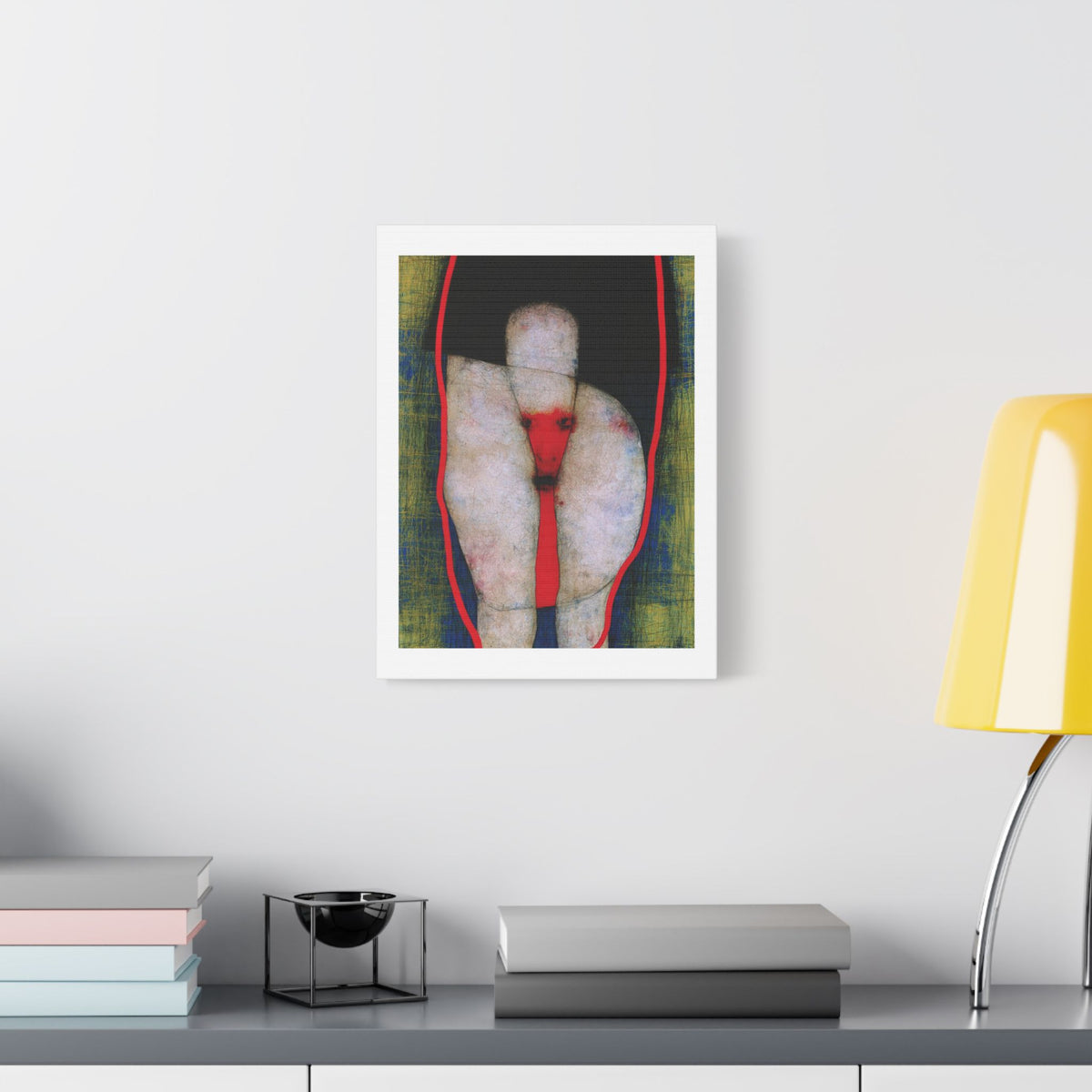 Thighs, Neo-Surrealism, Art Print on Satin Canvas, Stretched
