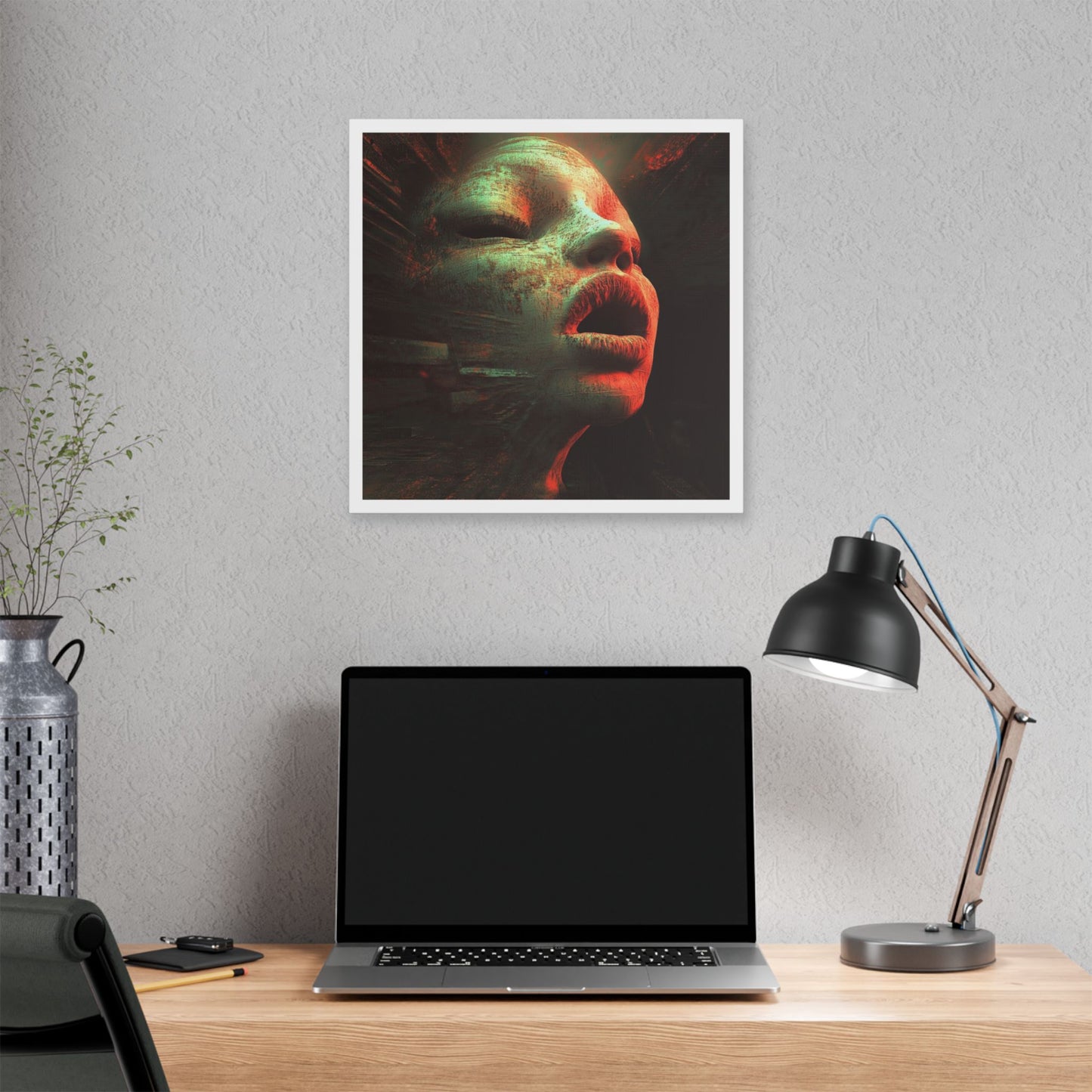 Red Shift Desire 'Designed by AI' Canvas Art Print