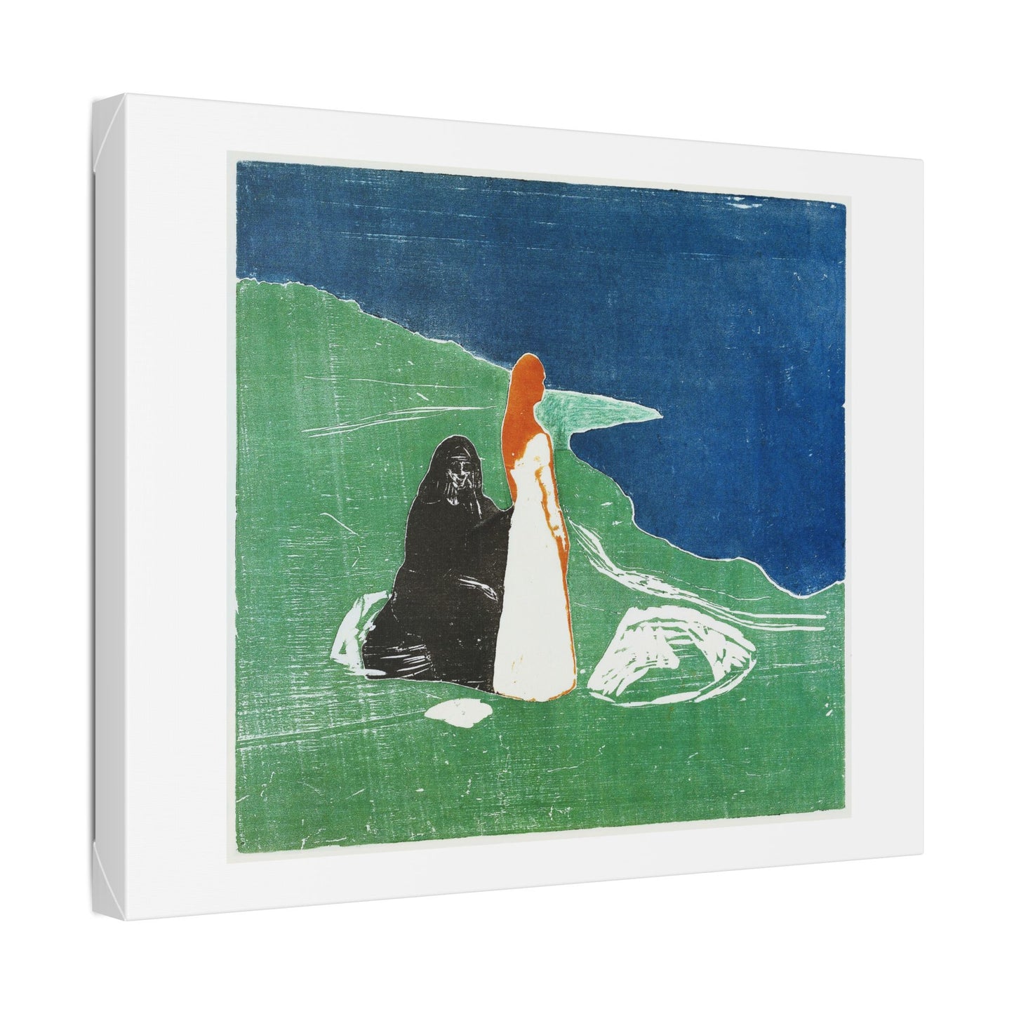 Two Women on the Shore (1898) by Edvard Munch, from the Original, Canvas Art Print