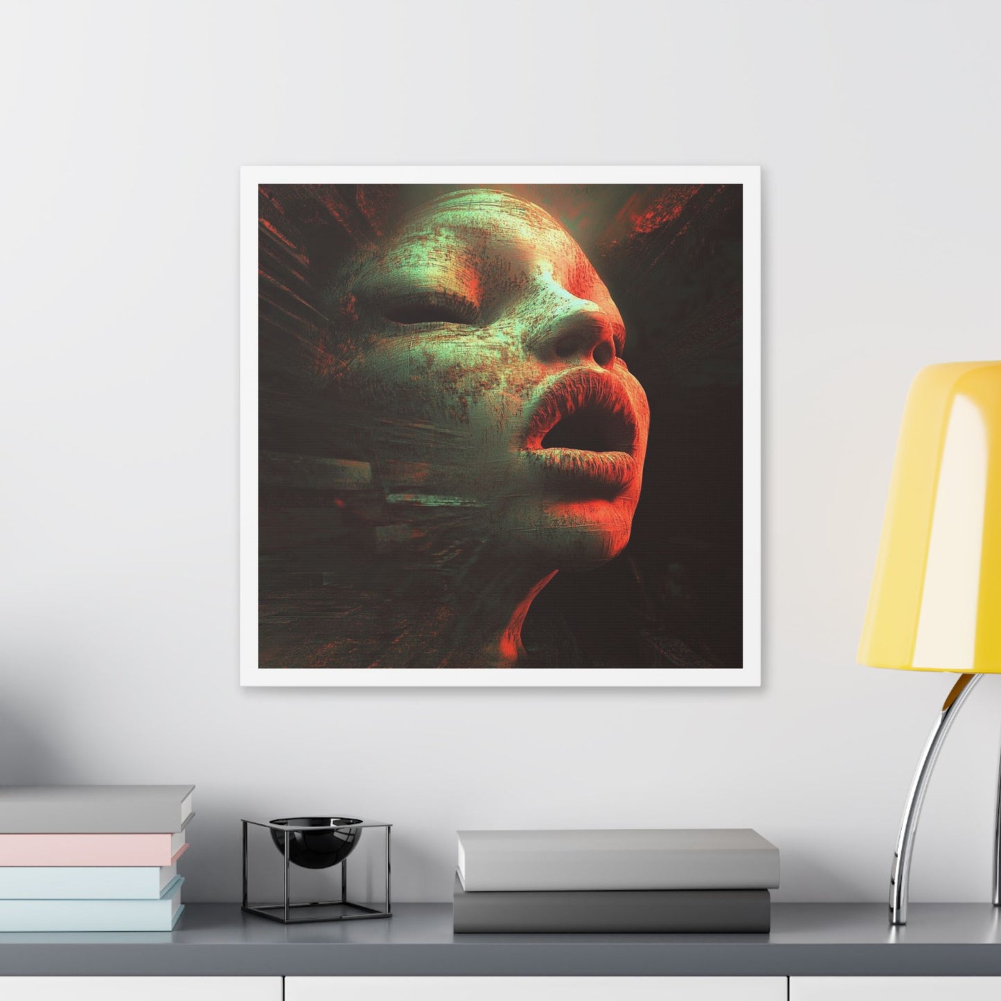 Red Shift Desire 'Designed by AI' Canvas Art Print