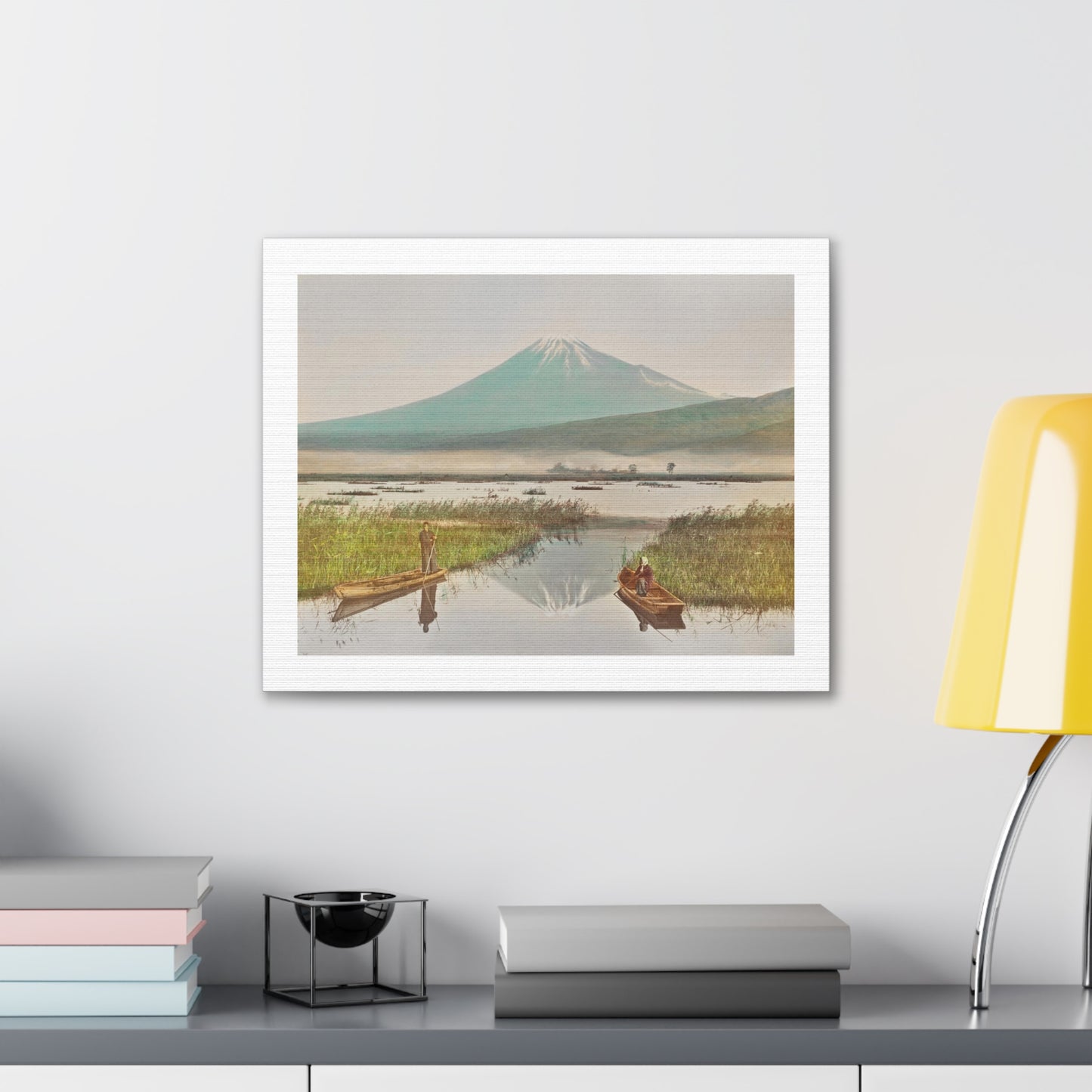 Mount Fuji as Seen from Kashiwabara (1897) by Kazumasa Ogawa, Art Print from the Original on Canvas