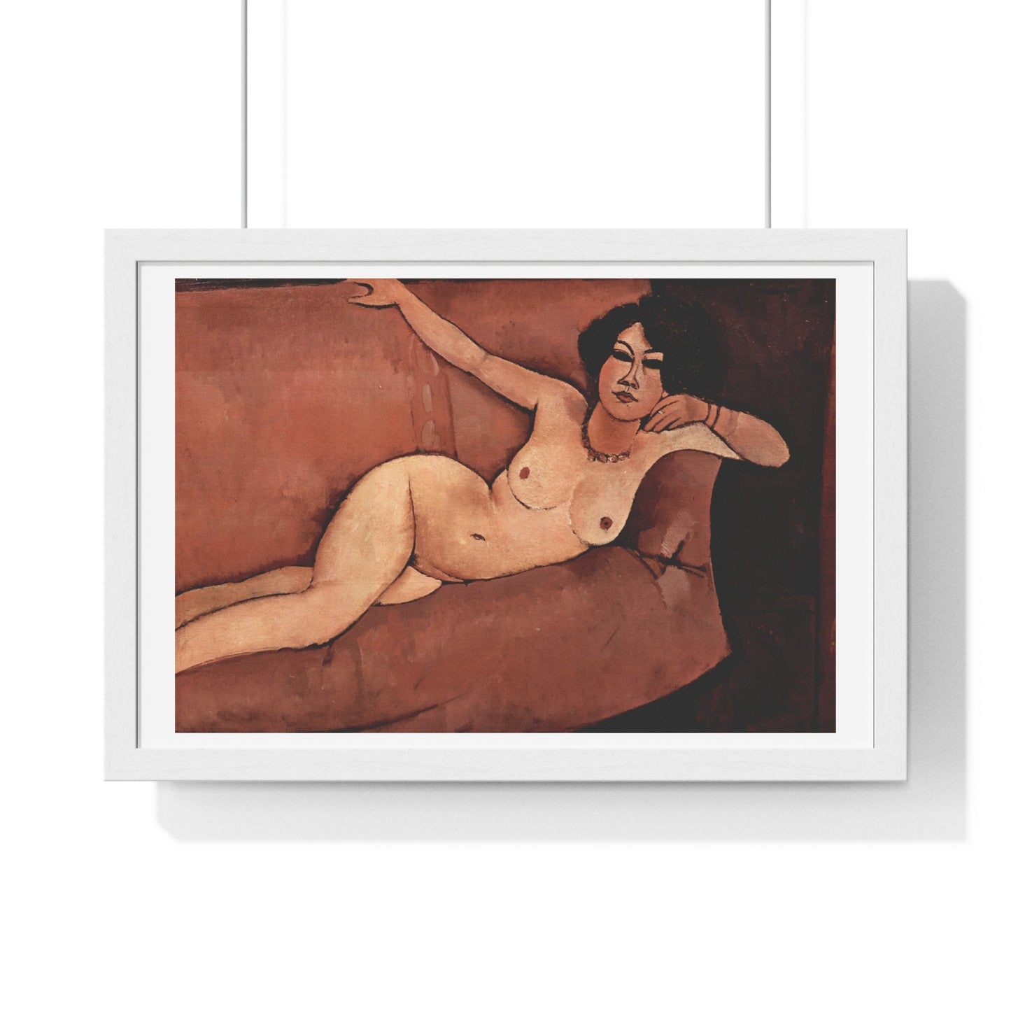 Amedeo Modigliani's Act on a Sofa 'Almaiisa' (1916) from the Original, Framed Print