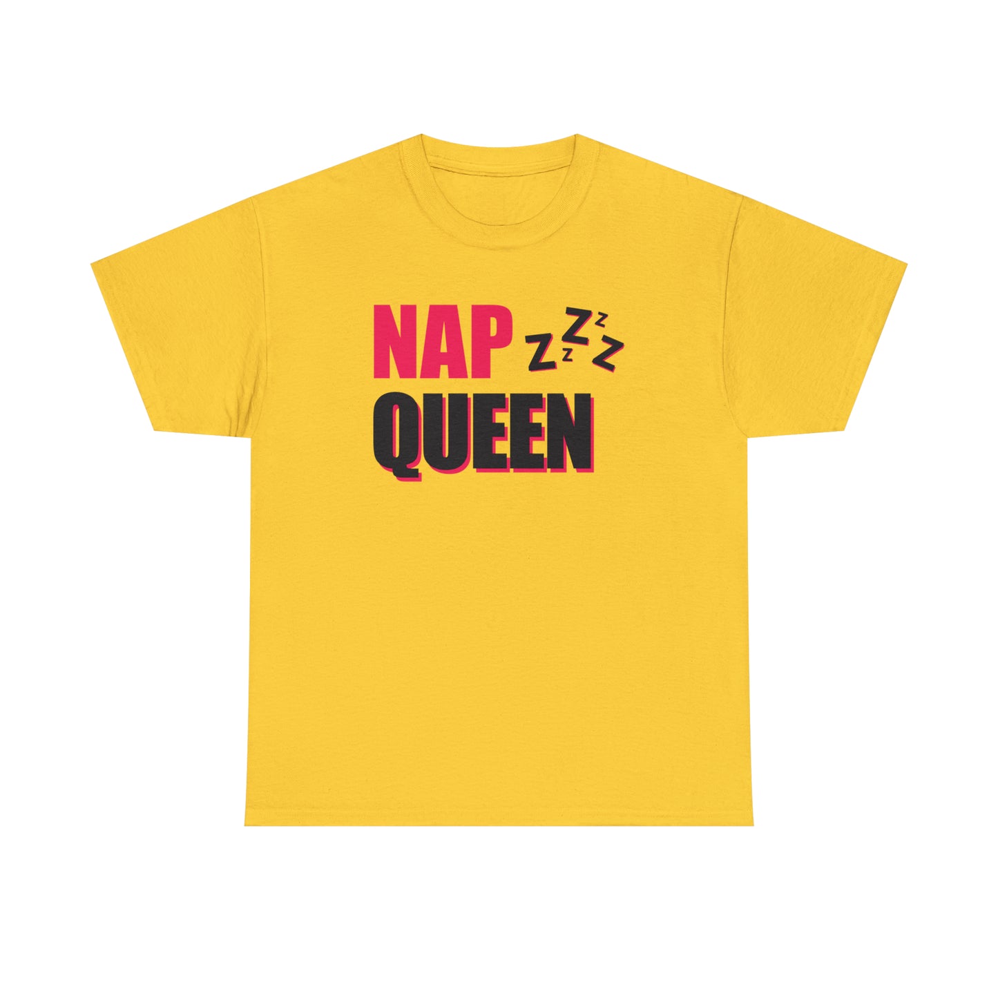 Nap Queen ヘビーコットン Tシャツ ユニセックス ワールドワイドサイズ 昼寝、睡眠、怠惰、休息