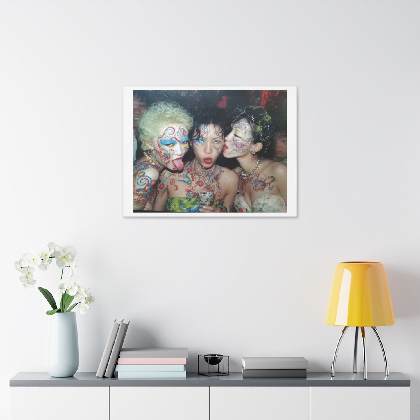 Psychedelic Japan III Abstract Art 'Designed by 'AI Canvas Art Print