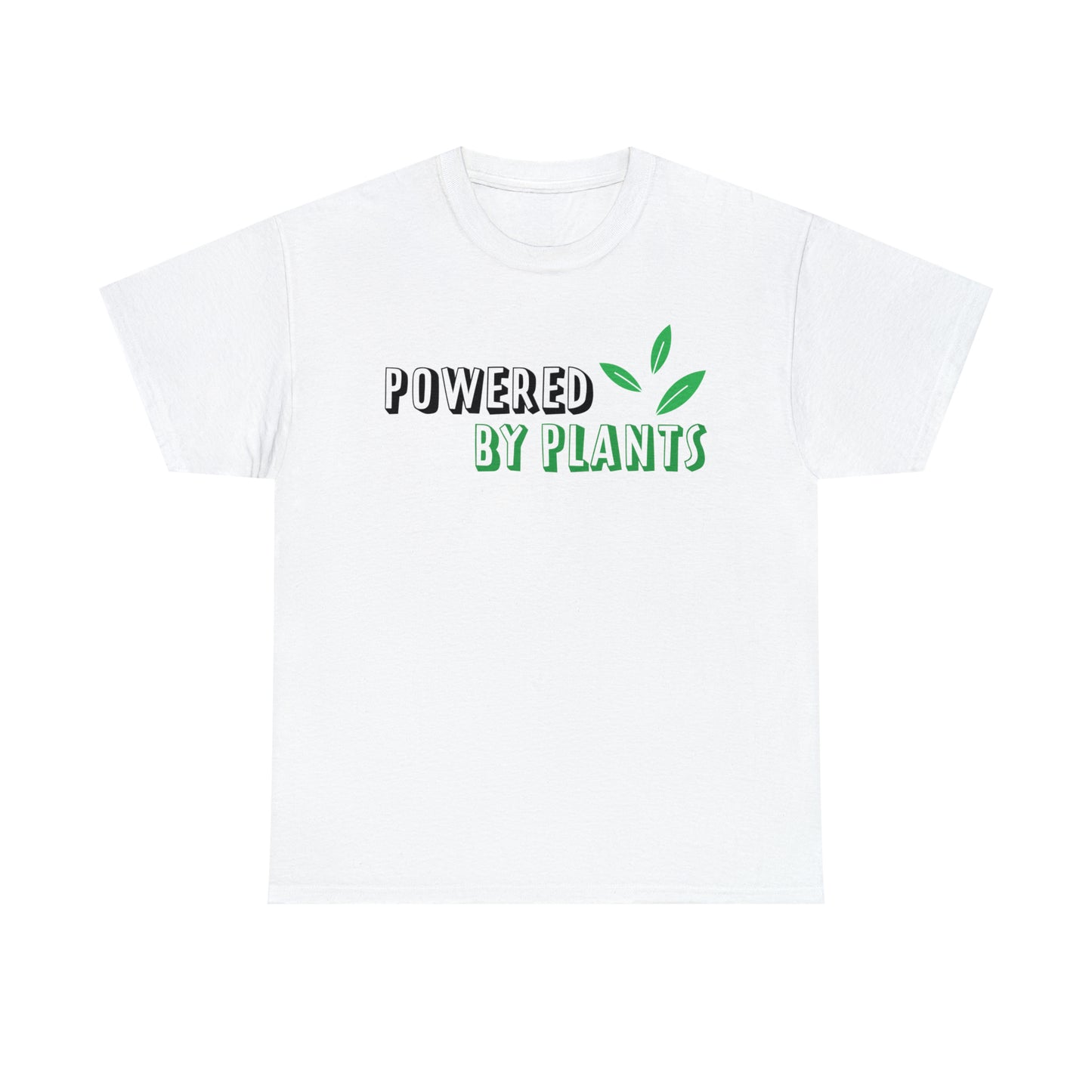 Powered By Plants Vegan T-Shirt Inspirational Unisex