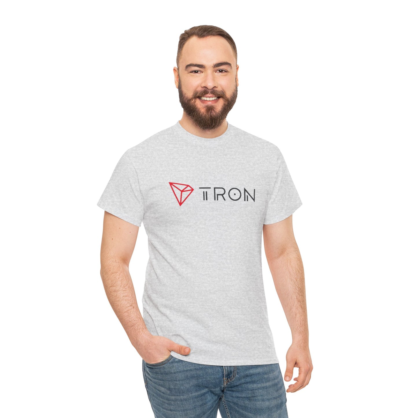 Tron (Blockchain) #TRX Crypto Unisex Heavy Cotton T-Shirt