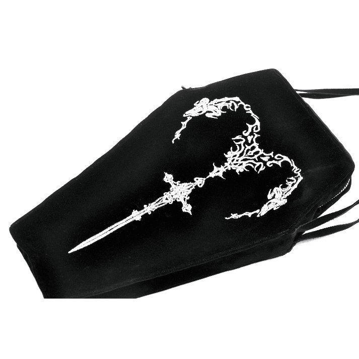 Dark in Love Quinn Mystic Horn Goth Coffin Bag