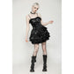 Dark in Love Harriet Punk Shiny Faux Leather Layered Dress