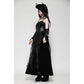 Dark in Love Fia Romantic Gothic Hollow Waist Maxi Dress
