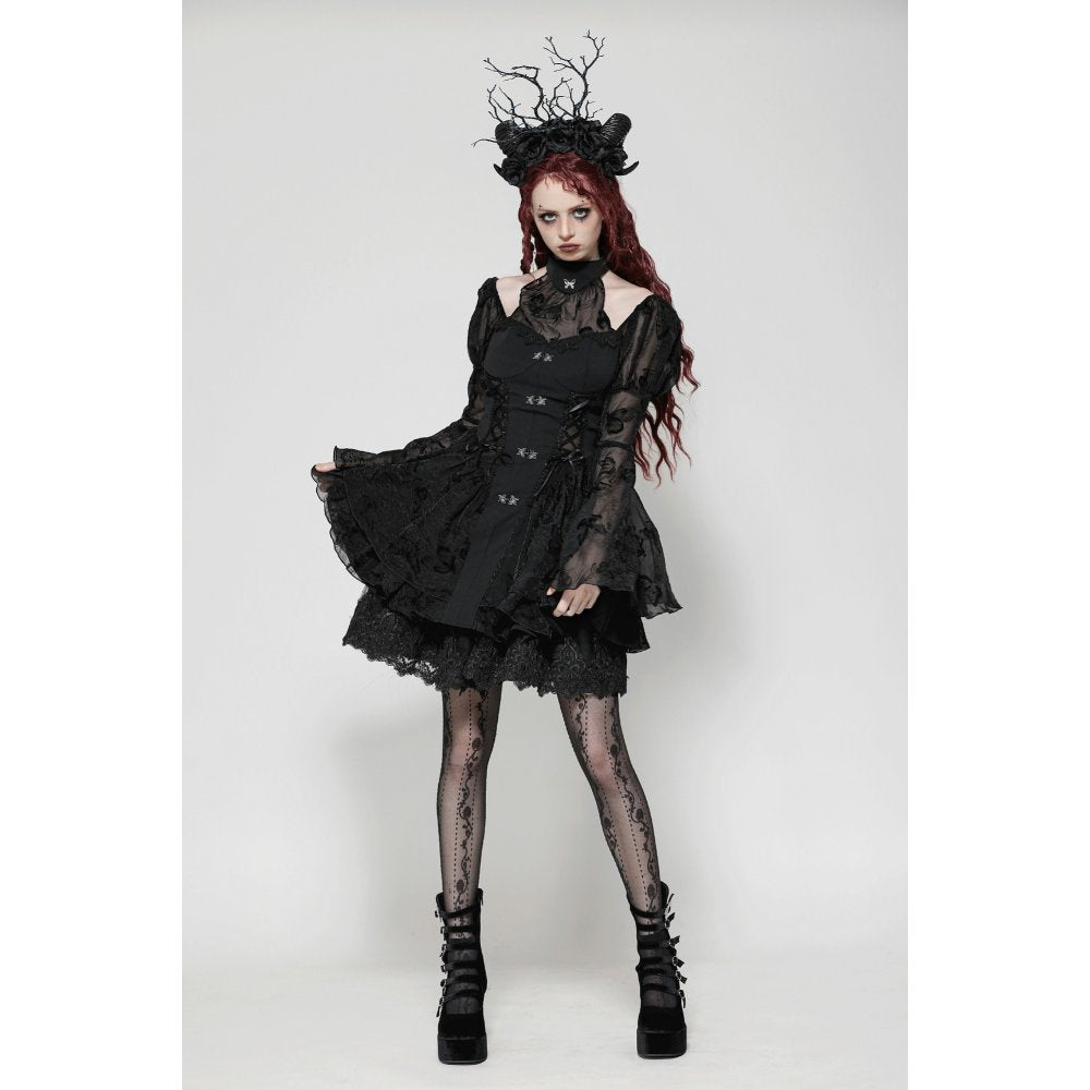 Dark in Love Blanche Butterfly Big-Sleeves Dress