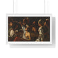 Card and Backgammon Players by Michelangelo Merisi Da Caravaggio, from the Original, Framed Print