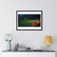 Dystopian Pool Scene II Photorealistic Art Style 'Designed by AI' Framed Print