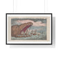 Lose their Compass, their Ship Slips Between the Teeth of a Fish Unknown in this Part of the World (1809) from the Original, Framed Print