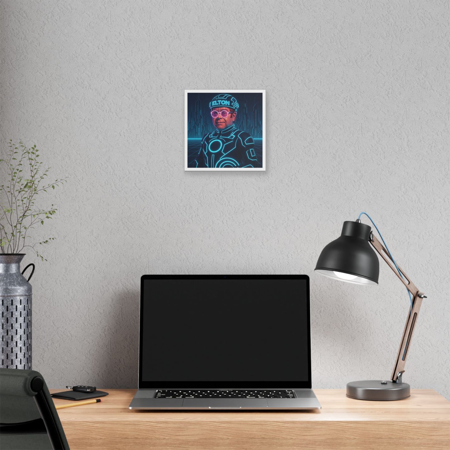 Elton Tron Absurdist Art 'Designed by AI' Canvas Art Print