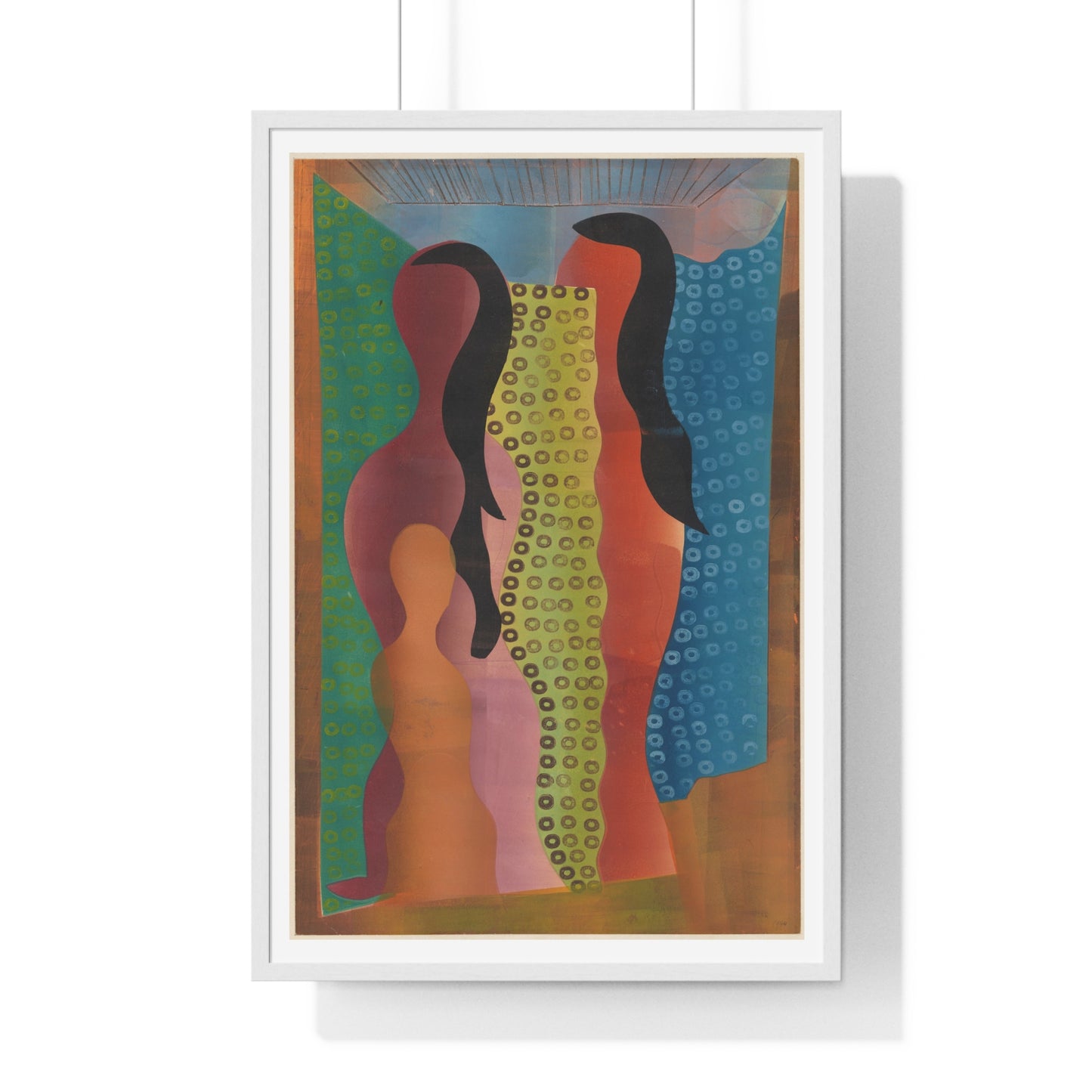 Compositie met Figuren (1944) by Hendrik Nicolaas Werkman, from the Original, Framed Art Print