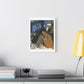 Café Art, Print on Satin Canvas, Stretched