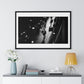 Black and White Photography, High-Contrast Cityscape III 'Designed by AI' Framed Print