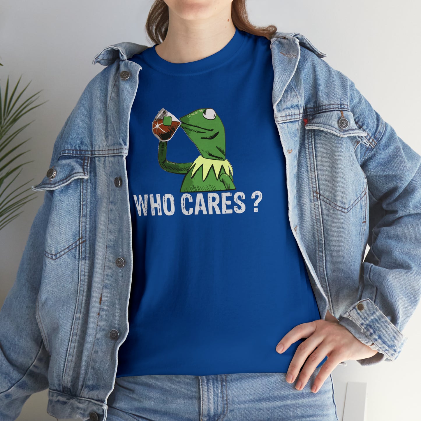 Who Cares Kermit Funny T-Shirt